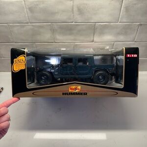 Maisto Premier Edition Hummer SUV 1:18 Hard Top Blue #36857 Rare Collectible